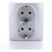 Legrand Inbouw Stopcontact Dubbel Niloé Schuko + Randaarde Aluminium
