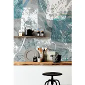 Komar Fotobehang Tableware - Blauw - 2,80m X 300cm