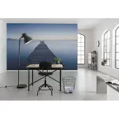 Overig Fotobehang Infinity - Blauw - 2,80m X 450cm