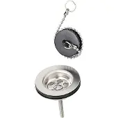 Wirquin Wastafelplug Met Stop Messing