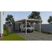 Weka Carport 617 Gr. 3 Zonder Dak 294x784cm