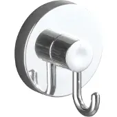 Wenko Haakset Vacuum-loc Rond 2 Stuks Zelfklevend Chroom