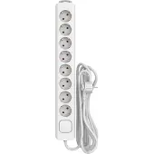 Sencys Stekkerdoos 8-voudig Wit 5 Meter