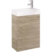 Royo Fonteinmeubelset Ravel - Inclusief Keramische Wastafel - Softclose - Eiken - 60x44,5x24,3cm