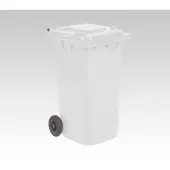 Engels Witte Afvalcontainer – 240 Liter, Hdpe Kunststof
