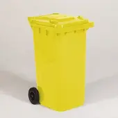 Engels Gele Afvalcontainer – 240 Liter, Hdpe Kunststof