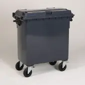 Engels Donkergrijze Afvalcontainer – 770 Liter, Hdpe Kunststof