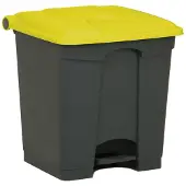 Engels Donkergrijze Pedaal-afvalbak – 30 Liter, Pp Kunststof