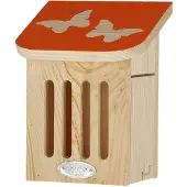 Best for birds Insectenhotel - BEST VOOR VOGELS - Vlinder Sjabloon - Vurenhout - Oranje - 20,10 cm