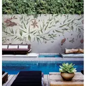 Overig Fotobehang Vanilla Lime 14301 - Wit - Groen - 2,70m X 450cm