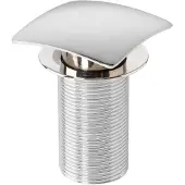 Wirquin Wastafelplug Quick-clac Zonder Overloop Chrome Vierkant 75mm