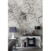 Overig Fotobehang Vanilla Lime 14357 - Grijs - Wit - 2,70m X 450cm