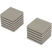 DecoMode Eindknop Gordijnroede Gestreepte Kubus Taupe 28mm 2st