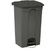 Engels Afvalbak Met Pedaal – 90 Liter, Grijs