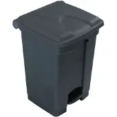 Engels Donkergrijze Pedaal-afvalbak – 45 Liter, Pp Kunststof