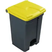 Engels Donkergrijze Pedaal-afvalbak – 45 Liter, Pp Kunststof