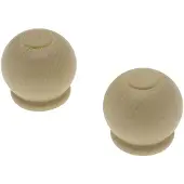 DecoMode Eindknop Gordijnroede Beuken Appel 28mm 2st