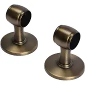DecoMode - Gordijnsteun - Elegant - Metaal - Antiek Brons - Dia. 28mm - 2 Stuks