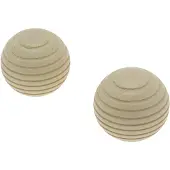 DecoMode Eindknop Gordijnroede Bol Beuk 28mm 2st