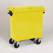 Engels Gele Afvalcontainer – 770 Liter, Hdpe Kunststof