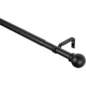 Overig Gordijnroede - Madrid - Uitschuifbaar - Zwart - 110-200cm X Diam. 25-28mm