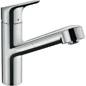 Hansgrohe Focus M43 - Keukenkraan met uittrekbare vuistdouche, rvs 71842800