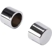 DecoMode Gordijnknop Cap Chroom 20mm - 2 Stuks