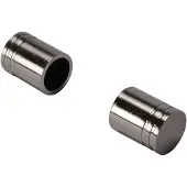 DecoMode Gordijnknop Cylin.2 Rvs 20mm - 2 Stuks