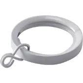 DecoMode - Gordijnring - Metaal - Wit Hoogglans - Dia. 20mm - 10 Stuks