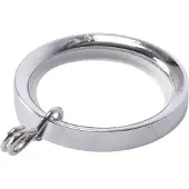 DecoMode - Gordijnring - Metaal - Chroom - Voor Roede Dia. 20mm - 10 Stuks
