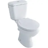 BASELINE Duoblok Toilet Met Randloze Toiletpot - Pk - Wit