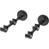 Overig Gordijnroede Steunen Dubbel 16cm Antraciet 20mm - 2 Stuks
