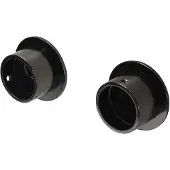 DecoMode - Gordijnsteun In De Dag - Metaal - Zwart Nikkel - Dia. 28mm - 2 Stuks