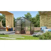 Vitavia Tuinkas Venus 3800 - Polycarbonaat 6mm - Zwart - 195x195x197cm