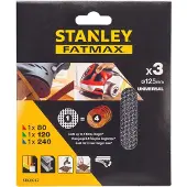 Fatmax Stanley Schuurpapier Sta39267-xj K80/120/240 – 3 Stuks