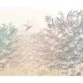 Overig Fotobehang Bamboo Paradise - Blauw - 2,50m X 300cm