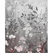 Overig Fotobehang Moonlight Flowers - Zwart - 2,50m X 200cm