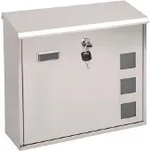 Sencys Wandbrievenbus - Staal - Inox - 35x33x11,5 Cm