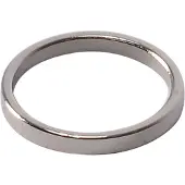 DecoMode - Gordijnring - Metaal - Geborsteld Nikkel - Dia. 12mm - 8 Stuks