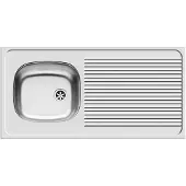 Overig Nord Inox Spoelbak Opbouw 1 Kom + Afdruipplaat Roestvrij Staal 100x50cm