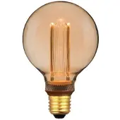 Eglo Ledfilamentlamp Globe - Bruin - D9,5cm - Dimbaar - Warm Wit - E27 - 4,3w