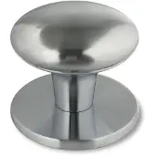 Avenue Buitendeurknop Polydo - Mat Chroom - Met Boutbevestiging - 60x65mm