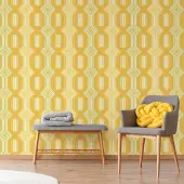 Overig Fotobehang Seventies S712c9 - Oranje - Groen - Geel - Wit - 2,70 M X 419 Cm