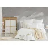Overig Fotobehang Vanilla Lime 14319 - Grijs - Wit - 2,70m X 450cm