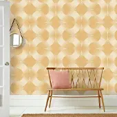 Overig Fotobehang Seventies S711a9 - Bruin - Beige - 2,70m X 419cm