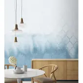 Overig Fotobehang Vanilla Lime 14155 - Blauw - Grijs - 2,70m X 450cm