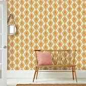Overig Fotobehang Seventies S716b4 - Bruin - Geel - Wit - 2,70m X 186cm