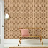 Praxis Seventies Fotobehang Print S729a4 Bruin Beige Wit 186x270cm