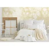Overig Fotobehang Vanilla Lime 14350 - Wit - Goud - 2,70m X 300cm