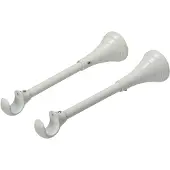 DecoMode Gordijnroede Steunen Extern Wit 20mm 2 Stuks
